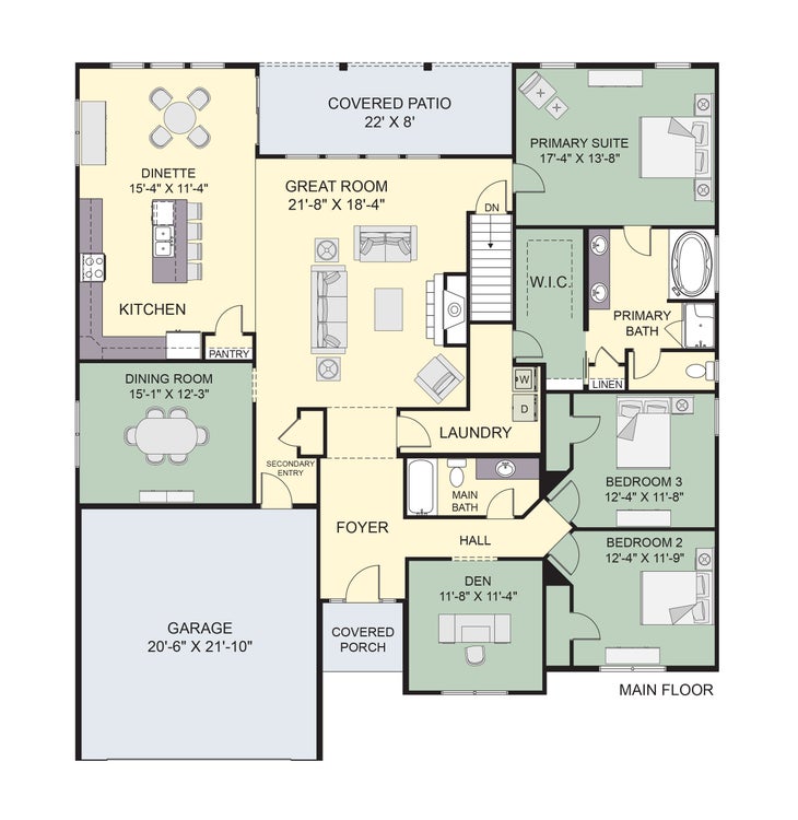 The Berkley New Home Floor Plan
